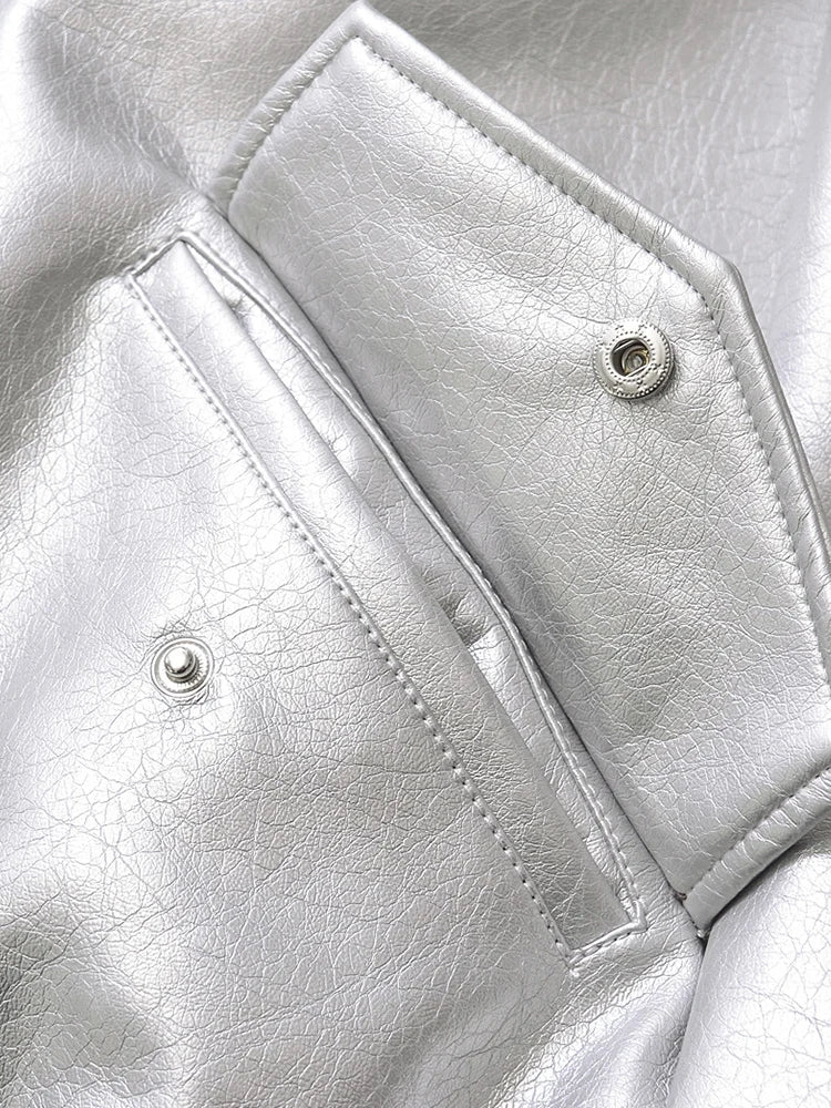 Retro Moto Faux Leather Jacket